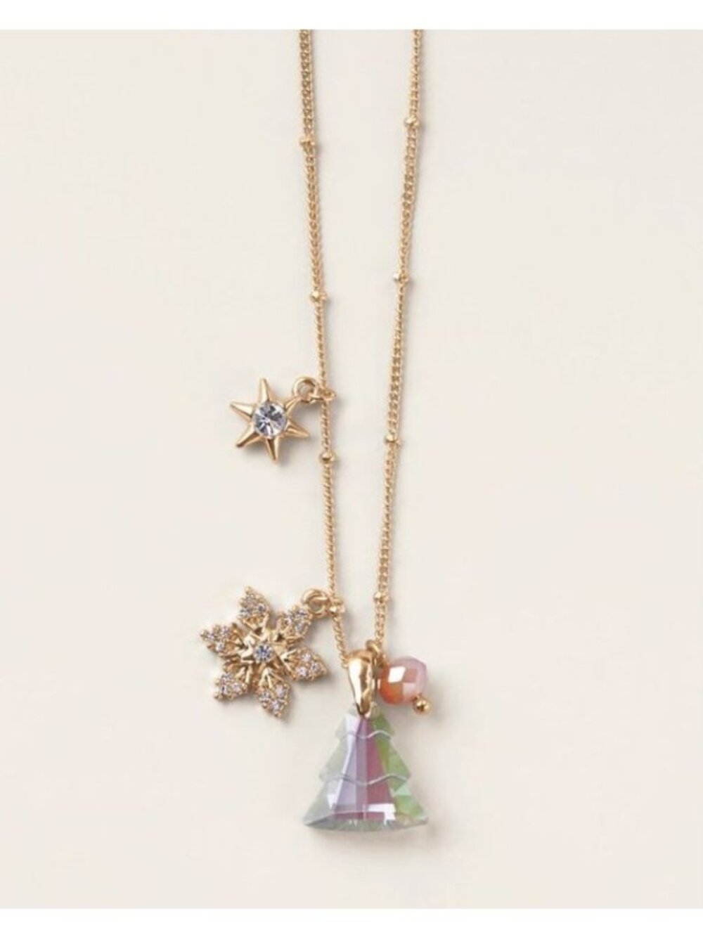 Avon Studio 1886 Northern Star Holiday Charm Necklace-New In box